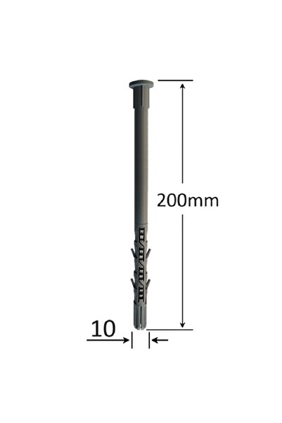 Gray Square Diblu 10x200mm Cu Surub - 50buc/cutie