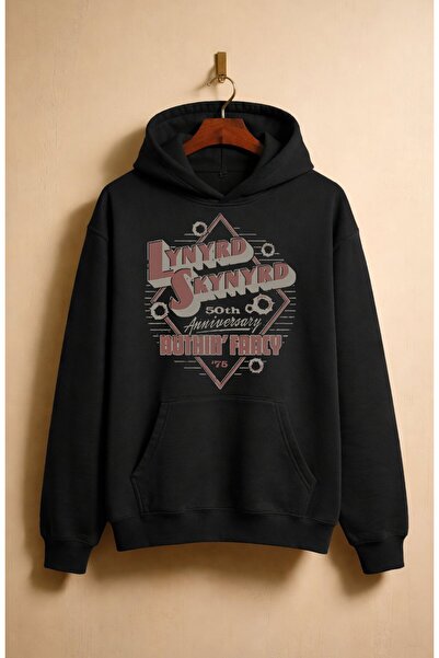 Fuddy Moda Ουνισέξ Φούτερ Lynyrd Skynyrd Nuthin' Fancy με τύπωμα με κουκούλα ...