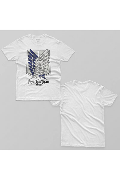 Crazy Ανδρικό μπλουζάκι με λογότυπο και κείμενο Attack On Titan