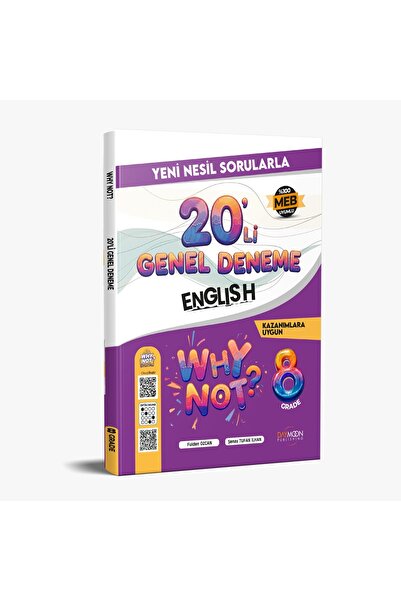 WHY NOT ? 8. SINIF WHY NOT ENGLISH 20'Lİ GENEL DENEME (GÜNCEL MÜFREDAT)