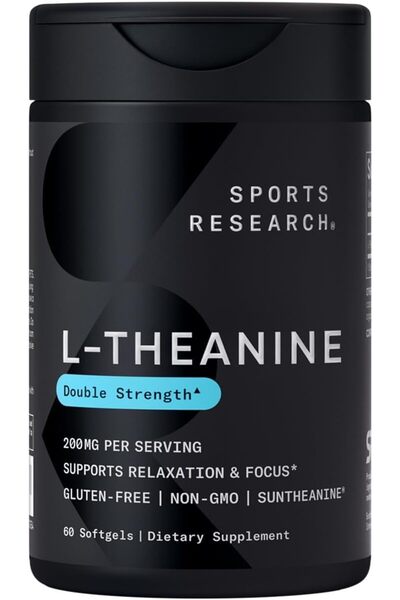 Sports Research , L-theanine, 200 mg, 60 Softgels