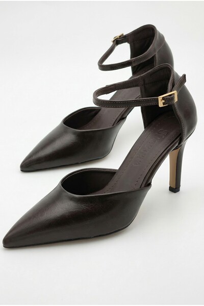 Redoxy Pantofi de seară cu toc înalt subțire, cu vârf ascuțit, design special...