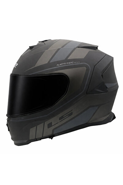 LS2 STORM 2 FIST MAT SİYAH KASK (SİYAH VİZÖR)