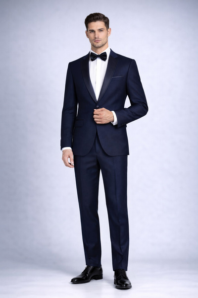 FABIO CASSEL Erkek Slim Fit Damatlık Takım Elbise – Düğün İçin Özel Tasarım