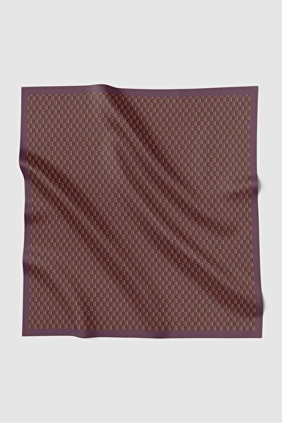 Buttonscarves وشاح مربع من قماش الفوال بتصميم بريزم - بتصميم فطيرة