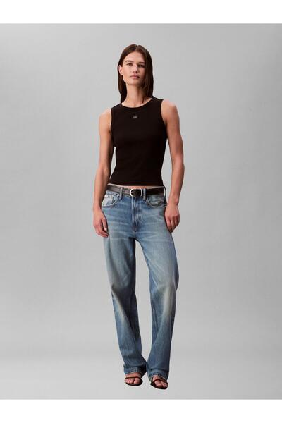 Calvin Klein WOVEN LABEL 2X2 BABY RIB TANK