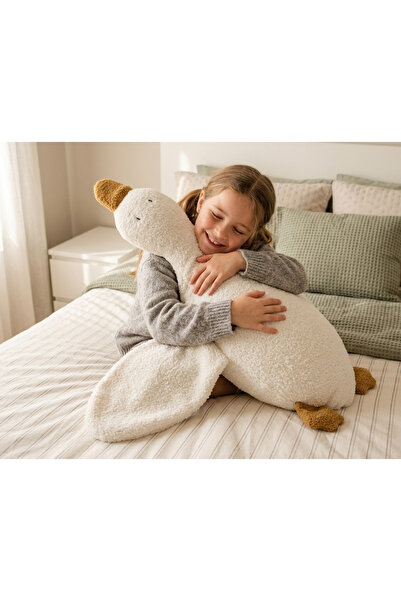 bohemoon Teddy Sevimli Dev Ördek Beyaz 82 Cm