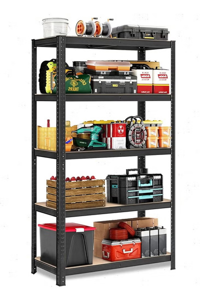 Generic 5-Tier Thickened Storage Rack & Storage Shelves - No-Screw Assembly S...