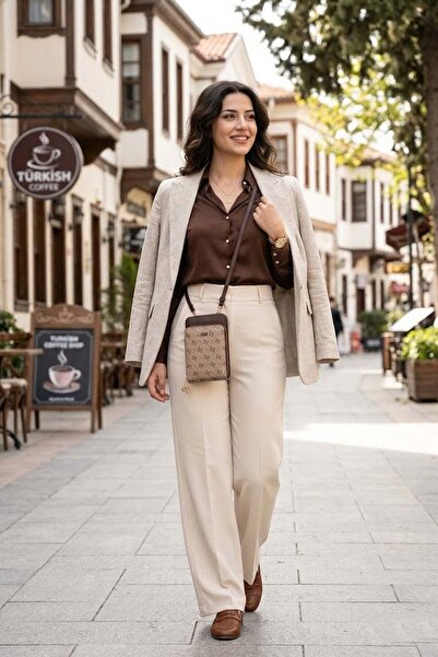 Silver Polo Sp1011-M178 Women Crossbody Bag Beige