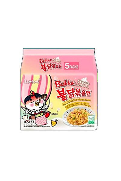Trendyol Generic Samyang Buldak Creamy Carbonara (Pink) | Pack of 5 | Rich Ch...