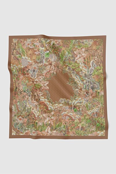 Buttonscarves Forestis Vual Kare Eşarp - Karamel