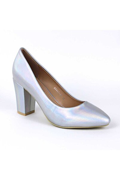 mm Elegant women's shoes with medium heels 88443-9D-SILVER