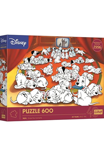 Trefl Puzzle 600 piese - 40th anniversary - 101 Dalmatians (Trefl-37604)