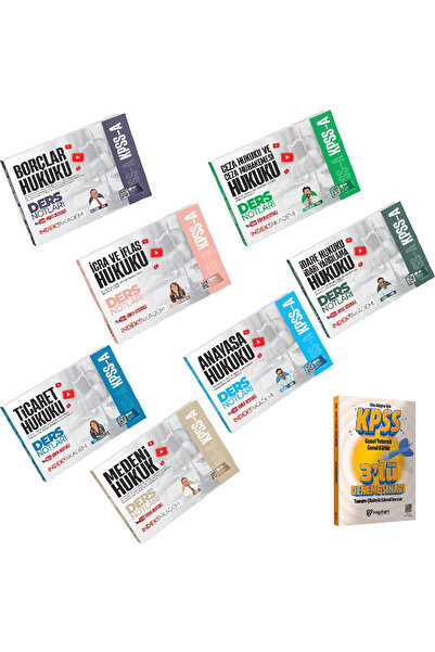 İndeks Akademi Yayıncılık 2026 KPSS A Grubu Borçlar-İcra İflas-Ceza-İdare-Tic...