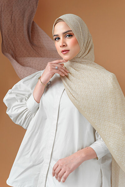 Buttonscarves Tapis Piliseli Şal - Ivory