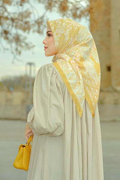 Buttonscarves Granada Kare Eşarp - Lemon