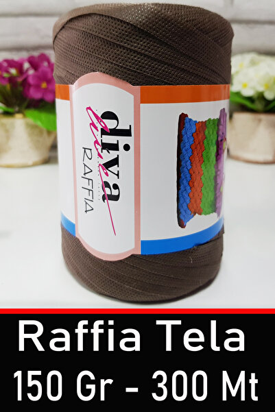 Diva İplik Tela Rafya İp - 150 Gram - 300 Metre - Çanta & Aksesuar İpliği - 1...