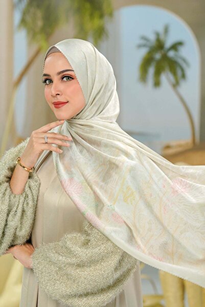 Buttonscarves شال ليتل ميرميد 2.0 من الساتان - شيل