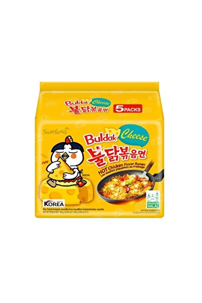 Trendyol Generic رامن ساميانغ بولداك بنكهة الدجاج الحار والجبن | عبوة من 5 قط...