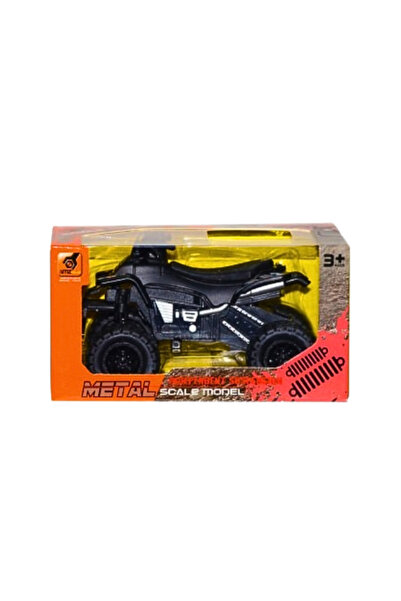 OEM ATV Metalic pentru Copii, Model Off-Road Die-Cast cu 4 Roti, Negru