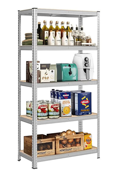 Generic 5-Tier Thickened Storage Rack & Storage Shelves - No-Screw Assembly S...