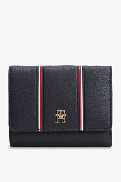 Tommy Hilfiger Th Kadın Icon Üç Katlı Corp Lacivert Cüzdan