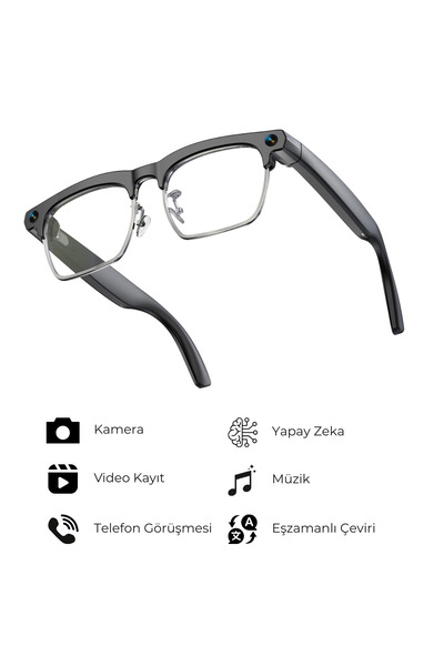 DVYEN G3 Akıllı Kamera Gözlüğü Bluetooth Müzik Dinleme Fotoğraf Video Kaydı A...