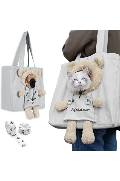 Arabest حقيبة كتف لحمل الحيوانات الأليفة للكلاب والقطط الصغيرة، حقيبة سفر قما...