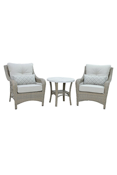 Maison Mex Set mobilier gradina/terasa 2 fotolii si masuta rotunda ARPHEN, gr...