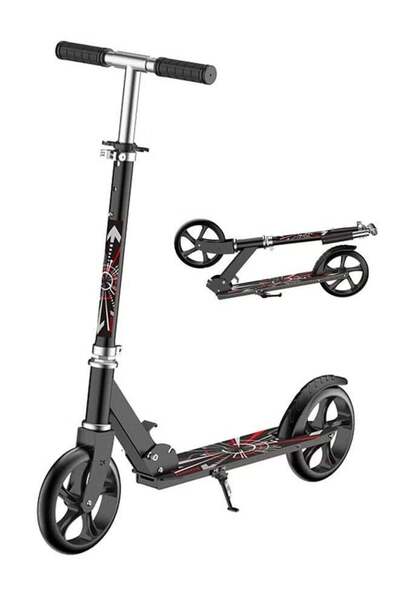 Arabest Adjustable Height Kick Scooter with Dual Suspension, 8 Inch Big Wheel...