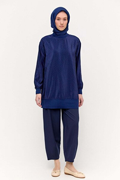 Setrms Krep Barrel Fit Pantolon