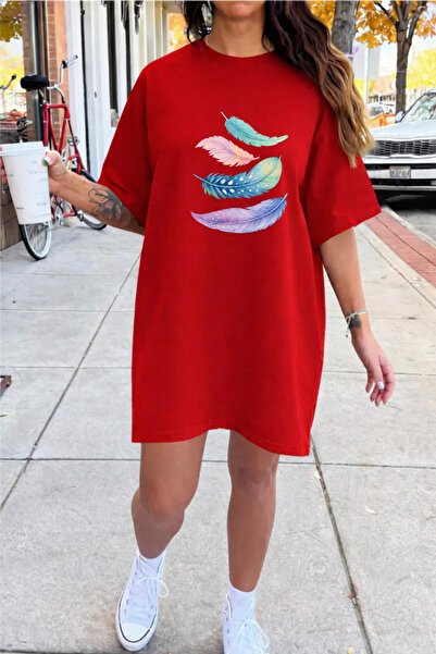 HOFFNUNG УНИСЕКС къса ръкава с кръгла яка FEATHERS едноцветна ДЪЛГА ТЕНИСКА