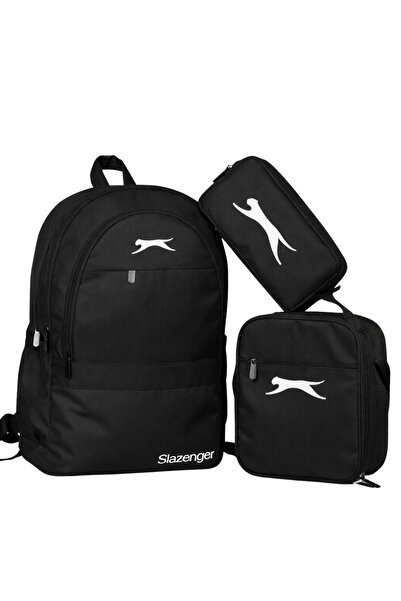 Slazenger Lisanslı 3'lü Okul Seti - Sırt Çantası + Beslenme Çantası + Kalemli...
