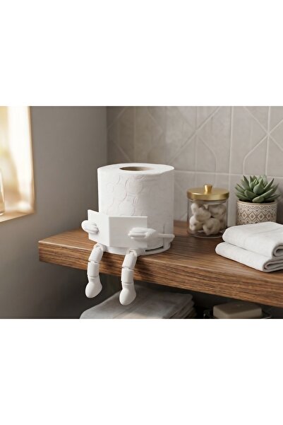 Sue Design Book Reading Toilet Paper Holder - Fun Bathroom Accessory - Decora...