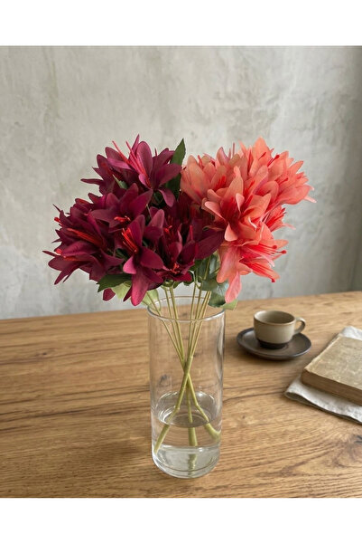 BAKBURAYA YAPAY ÇİÇEKÇİLİK زهرة الجرس الاصطناعية 1 بوردو 1 كوران كورنفلور للد...