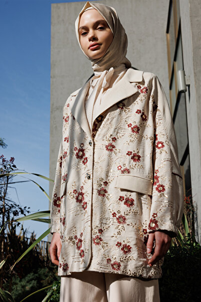 Setrms Çiçek Desenli Blazer Ceket