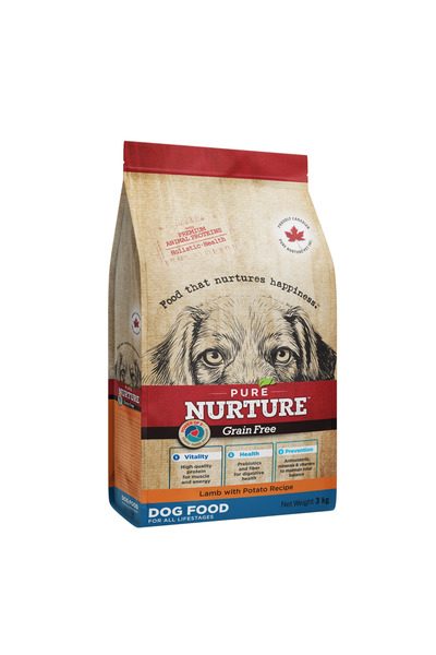 Pure Nurture Hrana pentru caini de toate rasele si varstele Grainfree, cu mie...