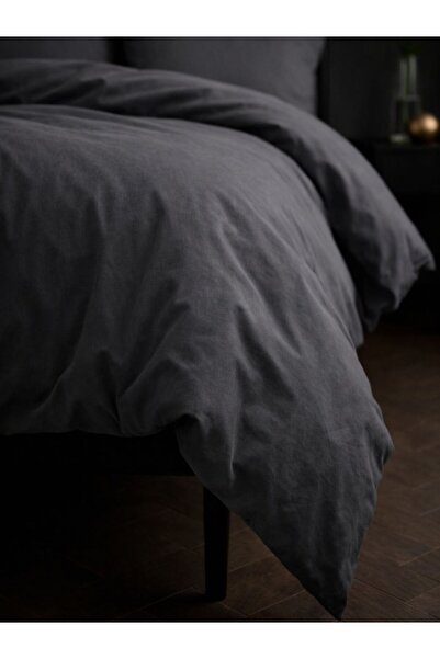 Tabu Home %100 Pamuklu Düz Boya Stone Grey Çift Kişilik Nevresim Seti