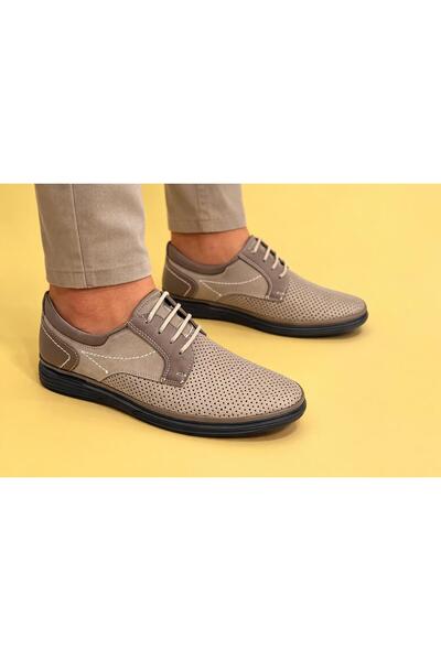 TRENDYSHOSE 4011 Tam Anatomic Deri Yazlık Garantılı Erkek Ayakkabı