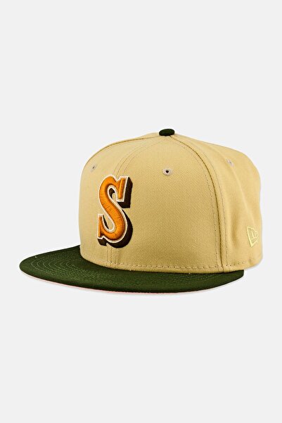 NEW ERA x MLB Men Seattle Mariners Fitted Cap, Tan
