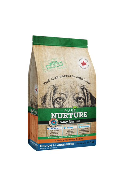 Pure Nurture Hrana pentru caini de talie medie si mare Pure Nurture, cu orz s...