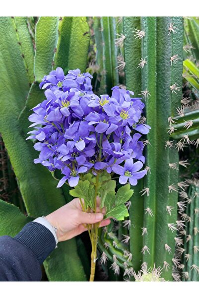 KOZALILAR Doğal Görünümlü 5 Dallı Mineli Yapay Sümbül Demeti