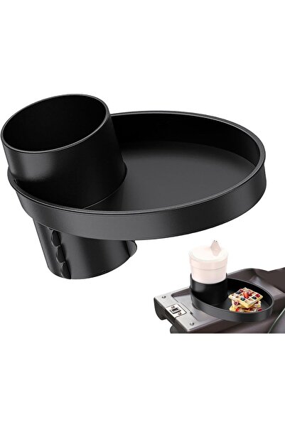 Arabest Car Seat Snack Tray with Cup Holder, Portable Travel Tray for Kids, V...