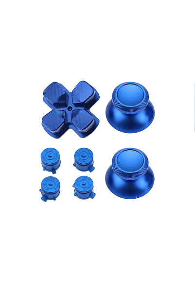 Choice6 Blue JCD 1set For PS4 Pro SLim C ontroller Metal Thumb Grip Caps Alum...