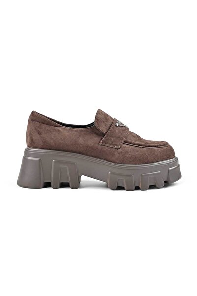 Tmall Women's casual shoes, Platform, Reversed -leather, P1303, Brown