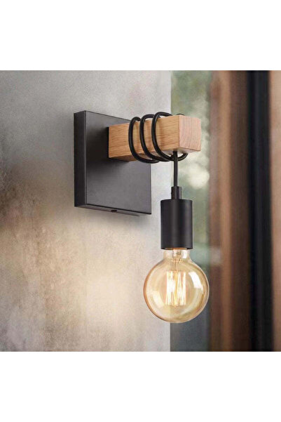 RFAN Wall Sconce, Model W5487-1, Metal, 1 x E27, Black