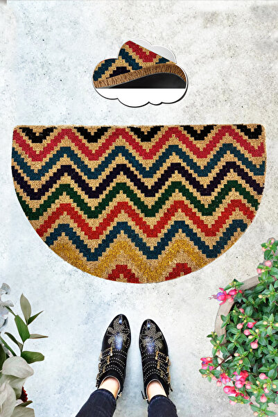 Chilai Home Coco OBLIQUUM 45x75 Cm Doğal Koko Kıl Paspas,hindistan Naturel Ka...