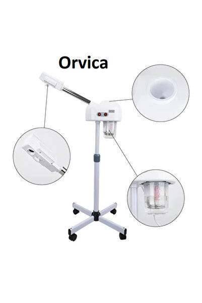 ORVİCA Profesyonel Ayaklı Taşınabilir İyonik Ozonlu Buharlı Cilt ve Saç Bakım...
