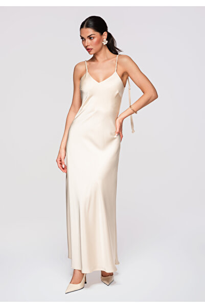 Larica OMBRE Women Elegant Dress LA-OM-DLR297 Beige