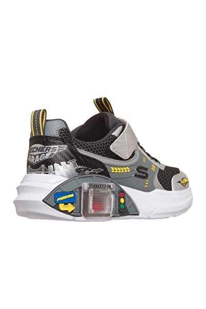 SKECHERS GARAGE Big Boys' Gray Sneakers 402150L SLBK